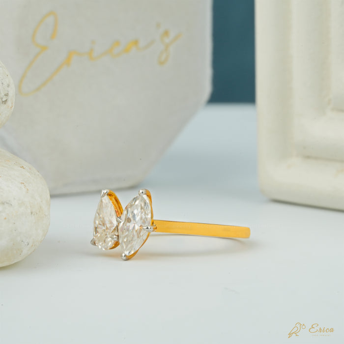 The Together - Pear & Marquise Lab Grown Diamond Toi et Moi Ring