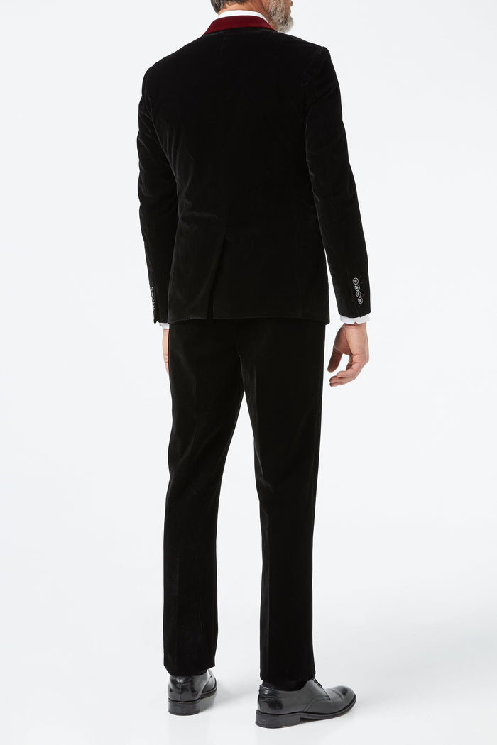 TIM - Black Velvet 3 Piece Wedding Suit