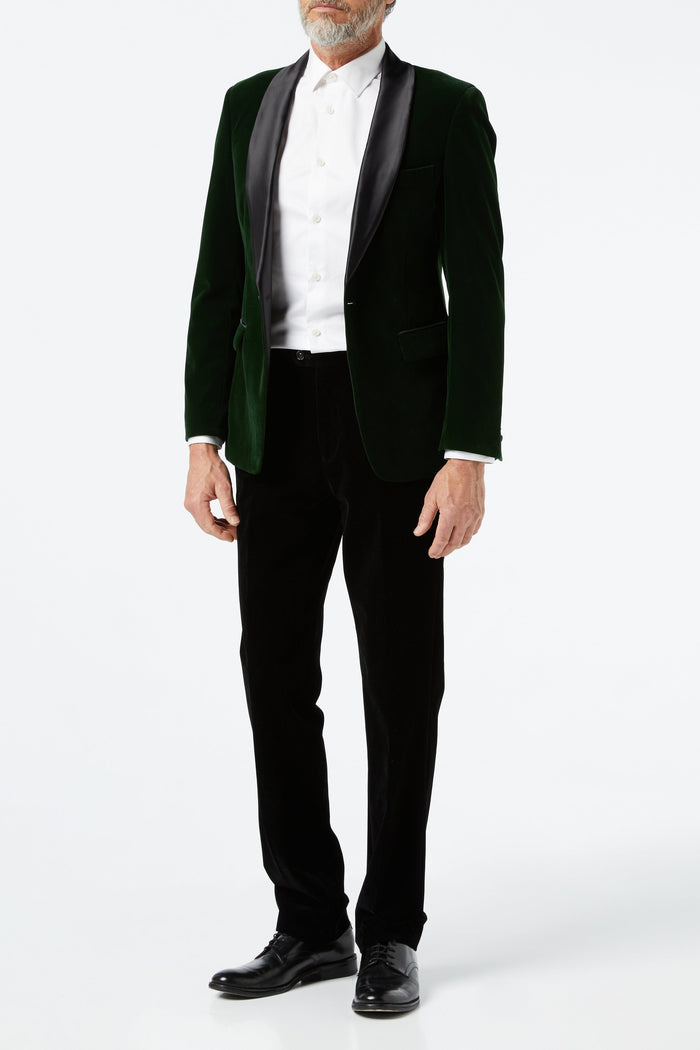TUXEDO MAK - Green Soft Velvet Jacket