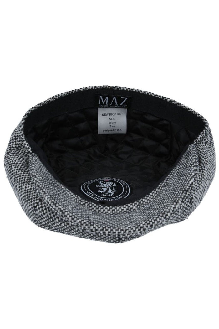 TWEED WOOL BLEND NEWSBOY FLAT CAP