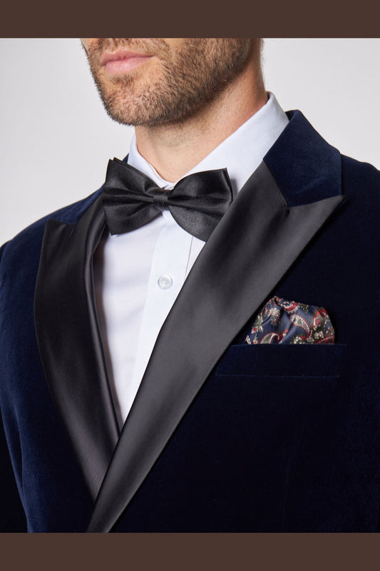 WILLS - NAVY VELVET DINNER JACKET