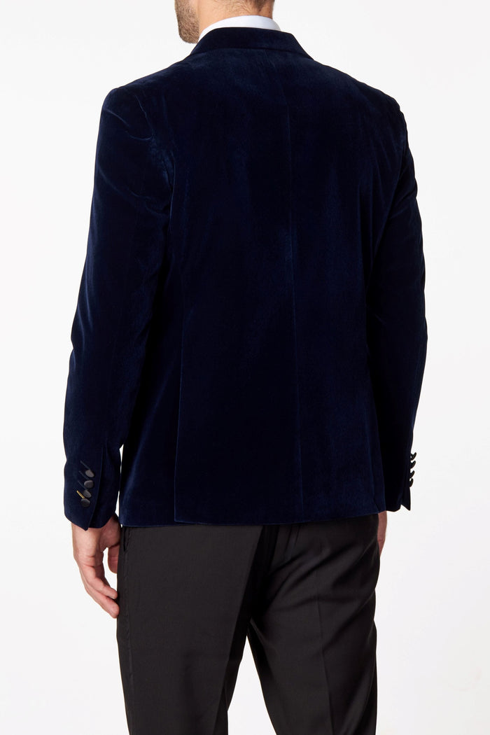 WILLS - NAVY VELVET DINNER JACKET