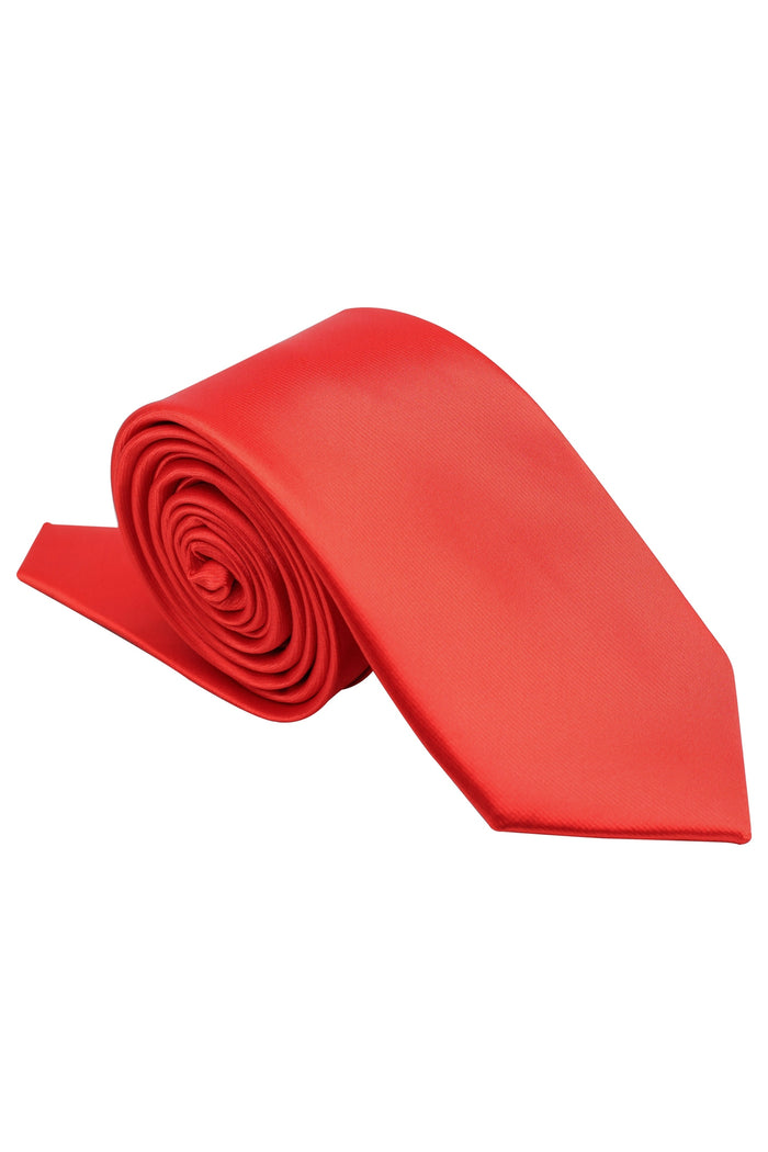 XPOSED - RED PREMIUM SATIN NECK TIE
