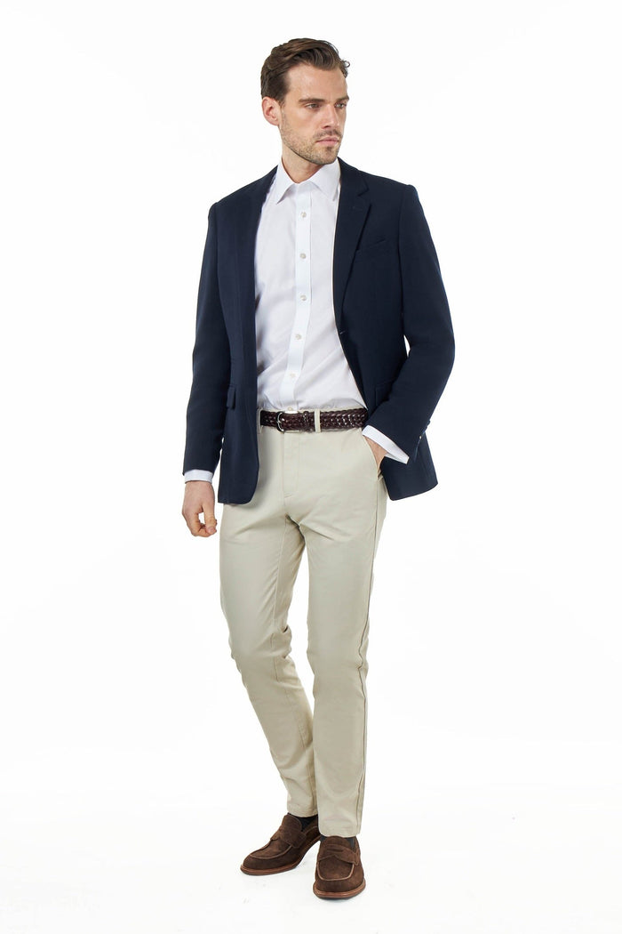 Zak - Men's Navy Blue Tailored Blazer