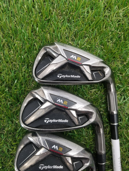2016 TAYLORMADE M2 IRON SET 7I-PW REGULAR REAX RED 65 GOOD