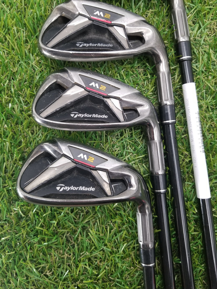 2016 TAYLORMADE M2 IRON SET 7I-PW REGULAR REAX RED 65 GOOD