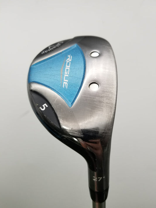 2018 CALLAWAY ROGUE 5 HYBRID 27* LADIES ALDILA QUARANTA 40 + HC GOOD