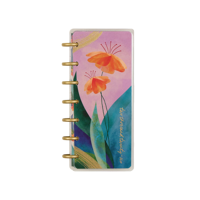 2026 Floral Energy Customizable Planner - Skinny Mini Horizontal Layout - 12 Months