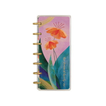 2026 Floral Energy Customizable Planner - Skinny Mini Horizontal Layout - 12 Months