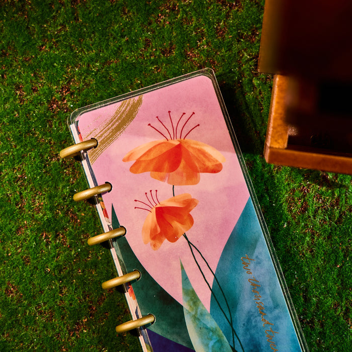 2031 Floral Energy Customizable Planner - Skinny Mini Horizontal Layout - 12 Months