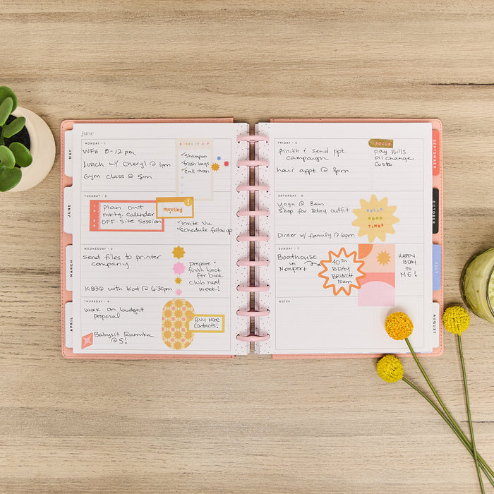 2031 SPECIALTY Pop Splash Customizable Planner - Classic Horizontal Layout - 12 Month