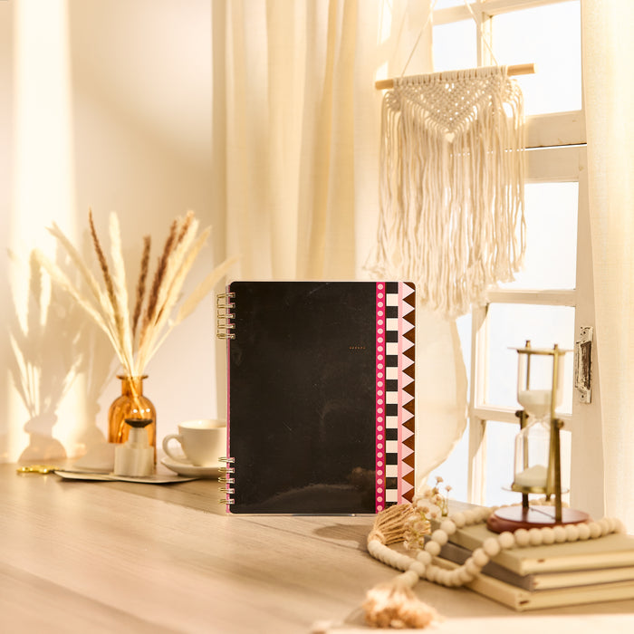2026–2027 Horizon Lines Customizable Spiral Planner - Big Dashboard Layout - 12 Months