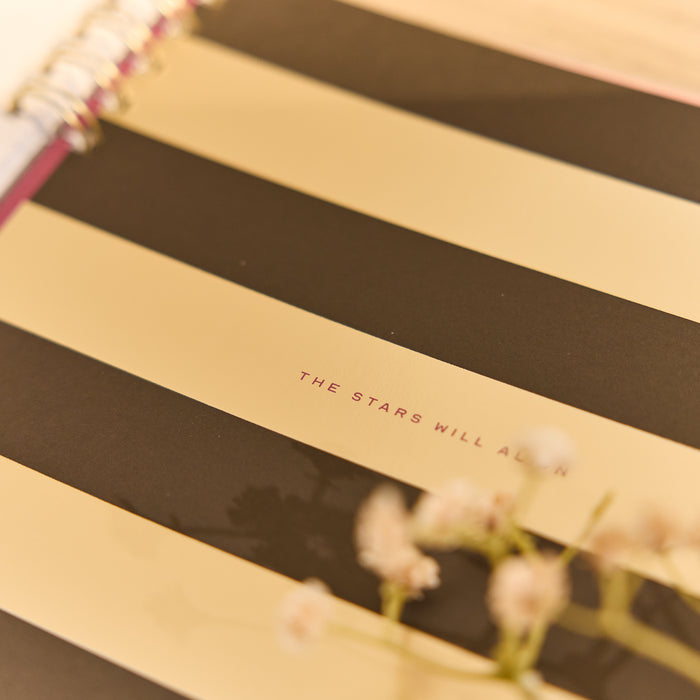 2026–2027 Horizon Lines Customizable Spiral Planner - Big Dashboard Layout - 12 Months