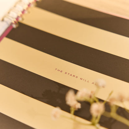 2026–2027 Horizon Lines Customizable Spiral Planner - Big Dashboard Layout - 12 Months