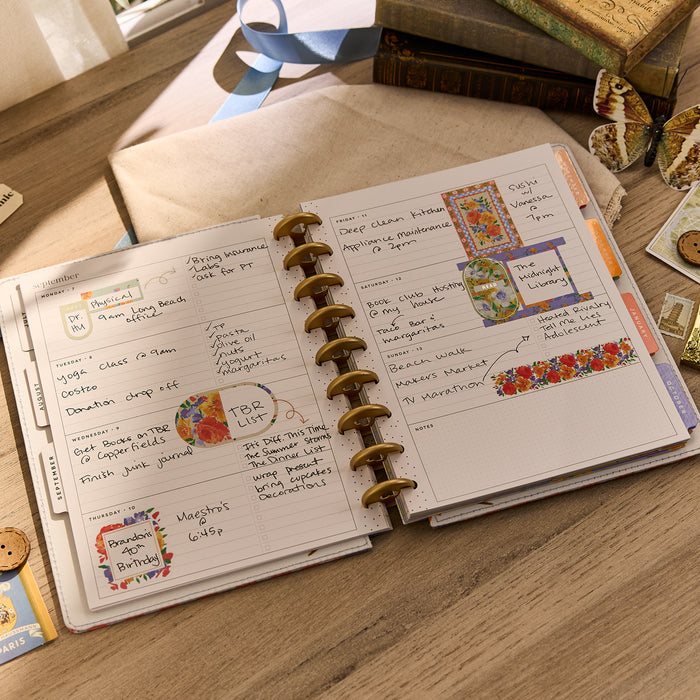 2026–2027 SPECIALTY French Papers Customizable Planner - Classic Horizontal Layout - 12 Months