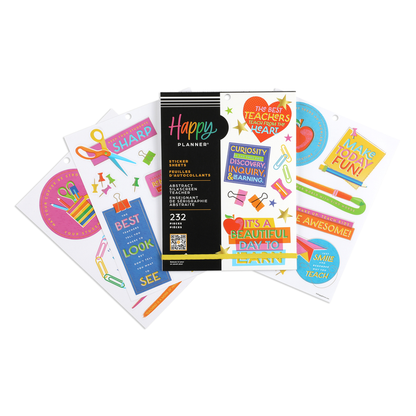 Abstract Silkscreen Teacher - Large Value Pack Stickers