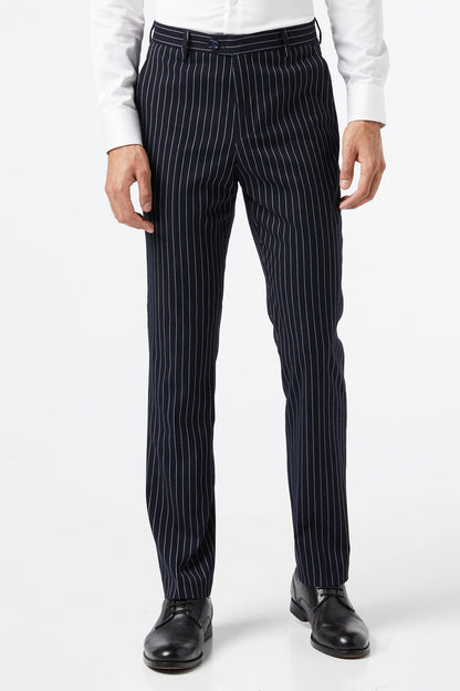 ALFRED - Navy Chalk Stripe Double Breasted Suit