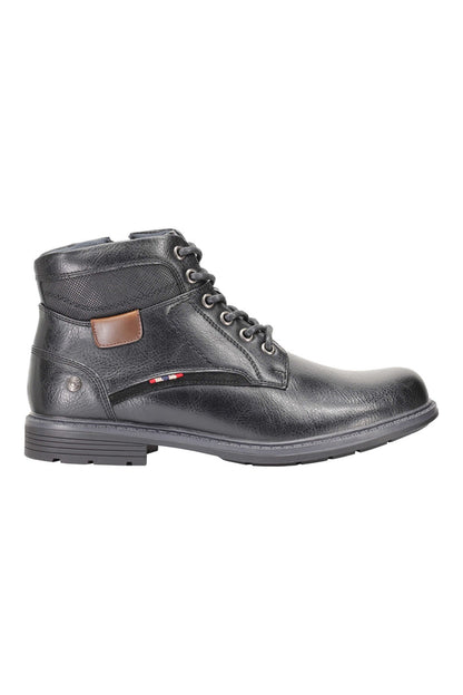 ANKLE LACE UP BOOTS IN TAN, BLACK
