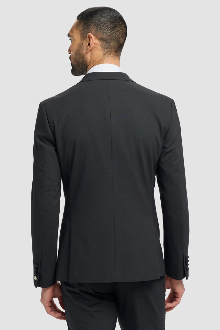 ASPEN - DOUBLE BREASTED BLACK BLAZER