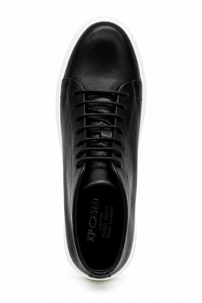 ASTER Men’s Black Leather Ankle Trainer Boots