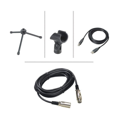 Audio - Technica AT2005USB Cardioid Dynamic USB/XLR Microphone (Black) - electronicsexpo.com - Microphones