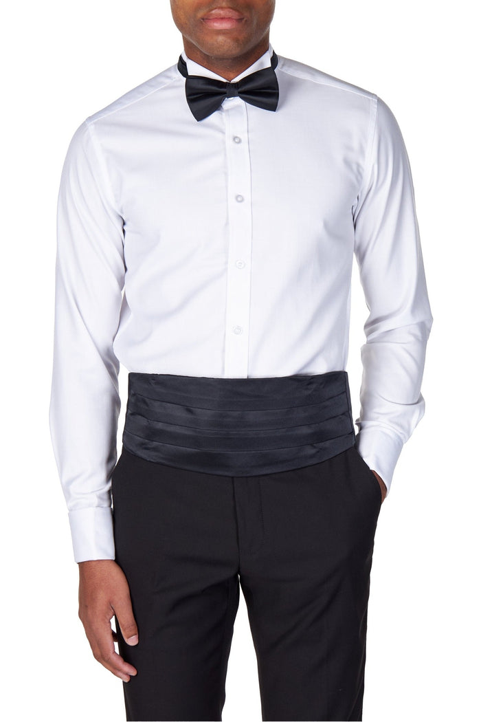BLACK CUMMERBUND SET