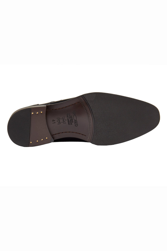 BLACK DOUBLE MONK SHOES