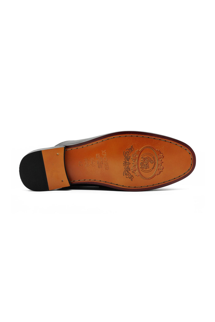 Black Leather Backless Shoes – Slip-on