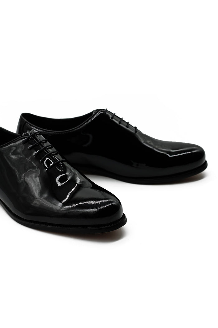 Black Patent Leather Whole cut Dress Shoes