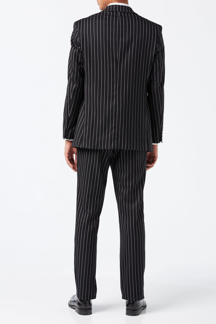 BLACK PIN STRIPE SUIT
