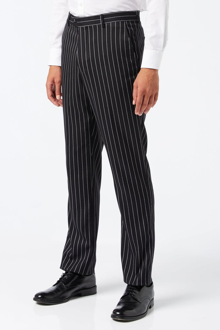 BLACK PIN STRIPE SUIT