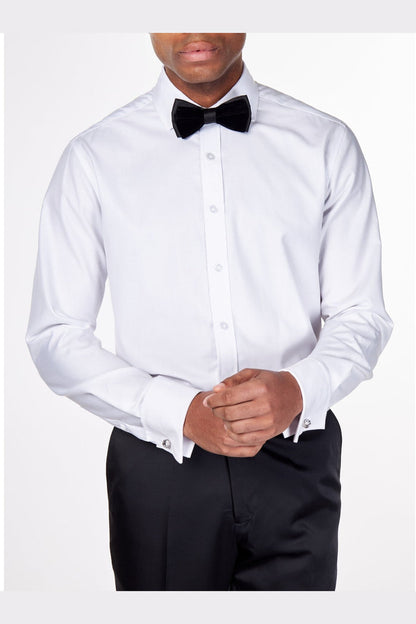 BLACK SATIN VELVET BOW TIE SET