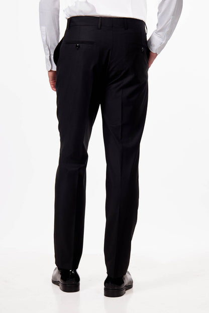 Black Slim Fit Double Breasted Tux Suit with Gold Buttons