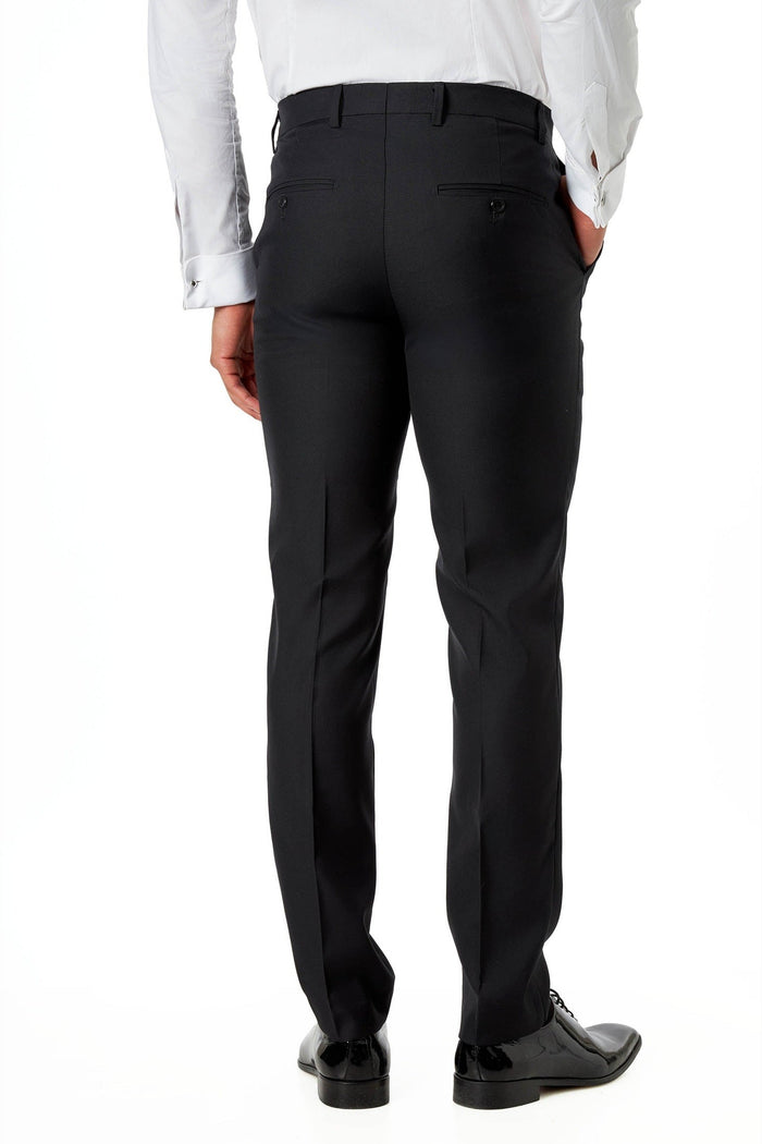Black Tuxedo Trousers Formal Dress Pants