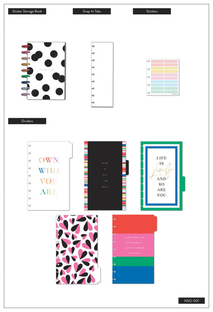 Bold and Bright Disc Bound Sticker Organizer