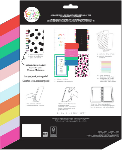 Bold and Bright Disc Bound Sticker Organizer