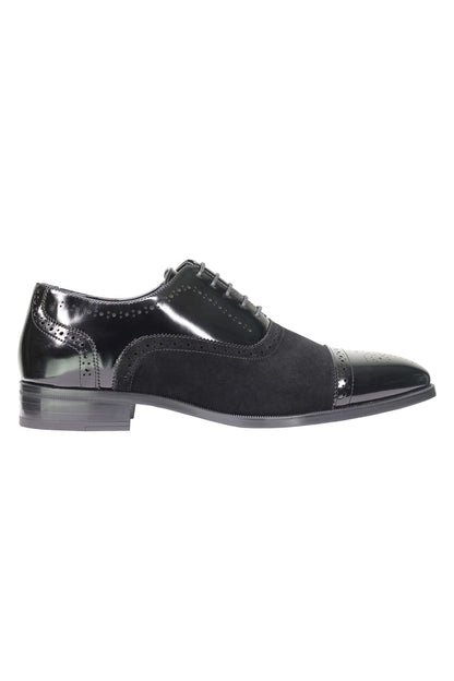 BROGUE - SUEDE & LEATHER OXFORD LACE UP