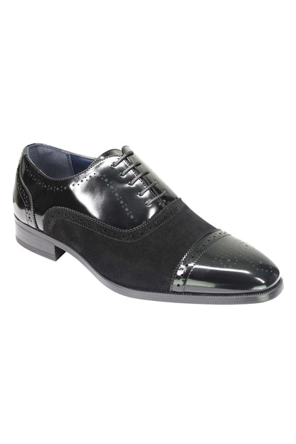 BROGUE - SUEDE & LEATHER OXFORD LACE UP