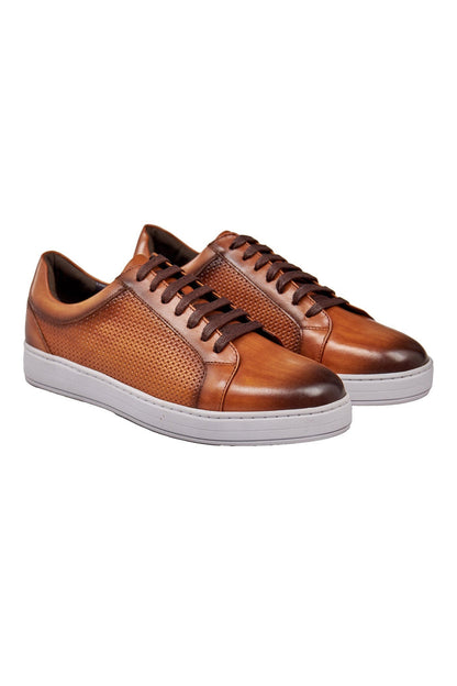 BROWN LEATHER SNEAKERS