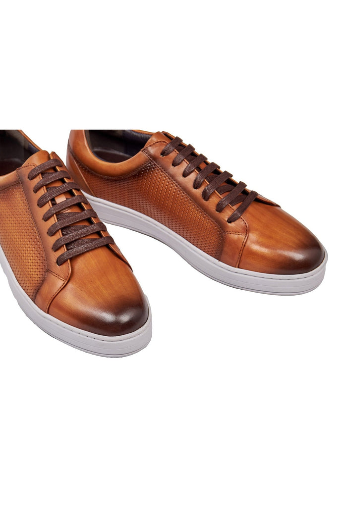 BROWN LEATHER SNEAKERS