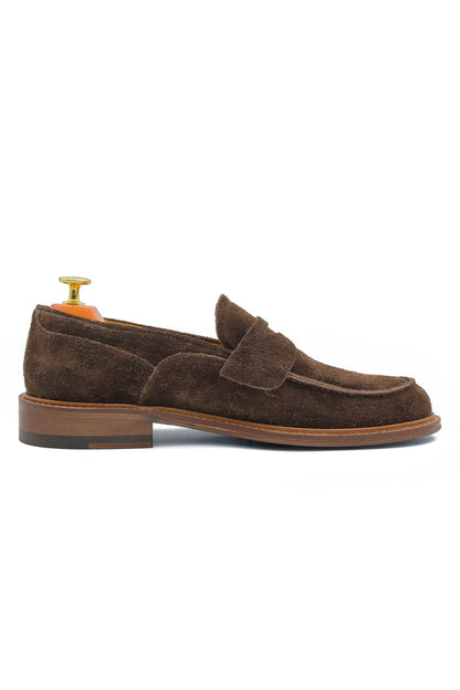 BROWN SUEDE PENNY LOAFER