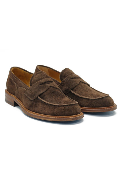 BROWN SUEDE PENNY LOAFER