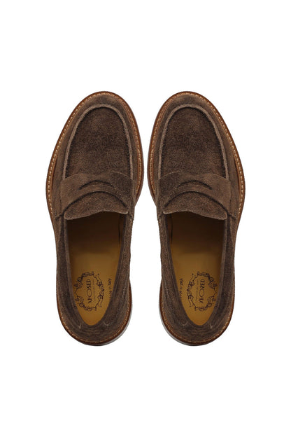 BROWN SUEDE PENNY LOAFER