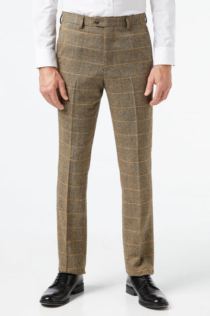 Brown Tweed Suit Trouser - X3309-2