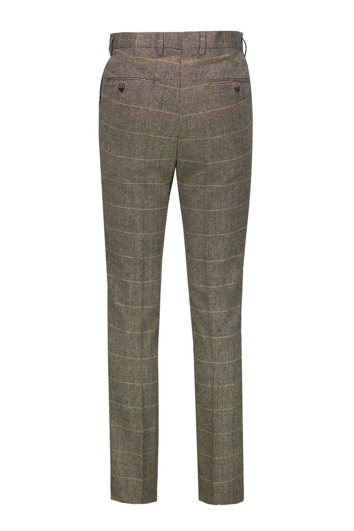 Brown Tweed Suit Trouser - X3309-2