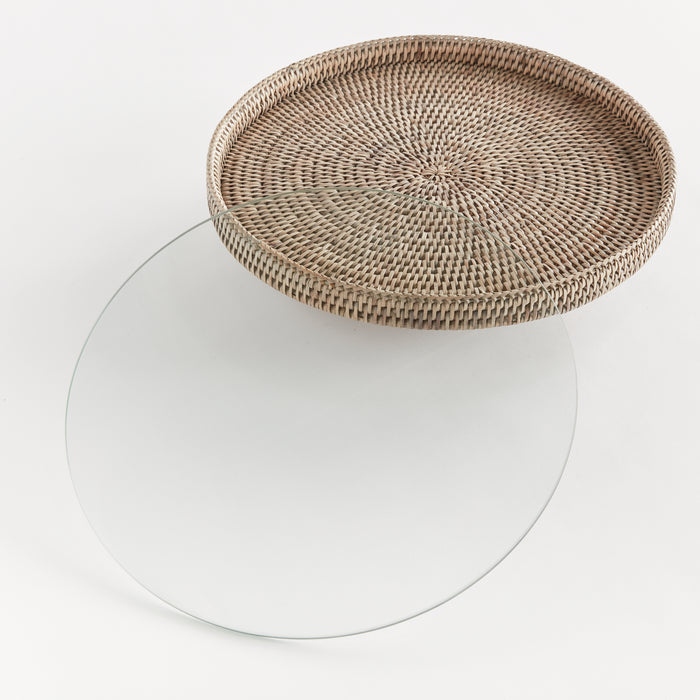 BURMA RATTAN SERVING STAND