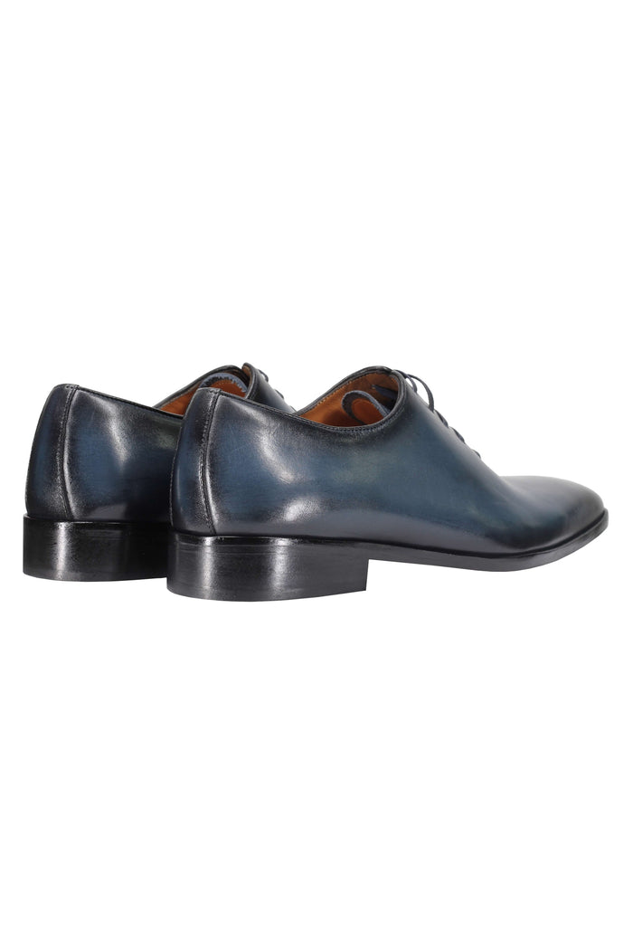 CALF LEATHER WHOLECUT OXFORD LACE UP SHOES