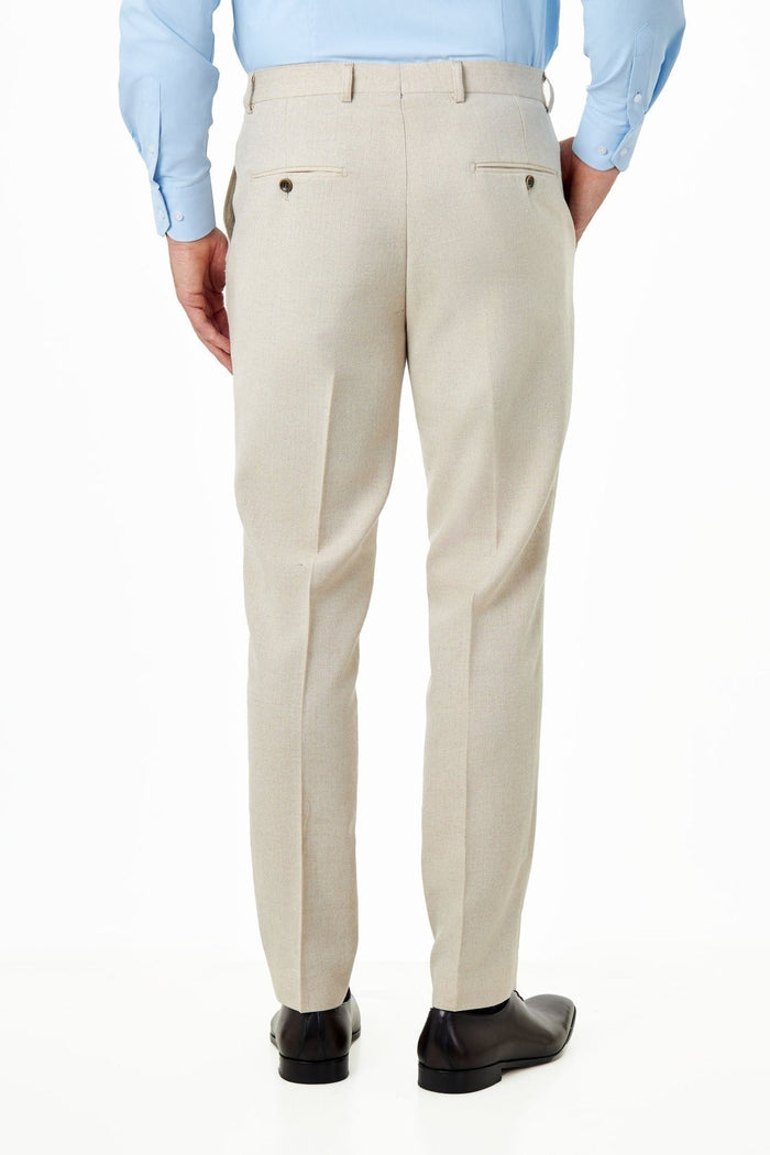 CALIX – Cream Herringbone Tailored 2 Piece Suit