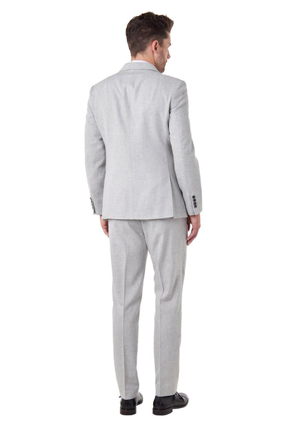CALIX – Grey Herringbone Double Breasted Tailored Suit