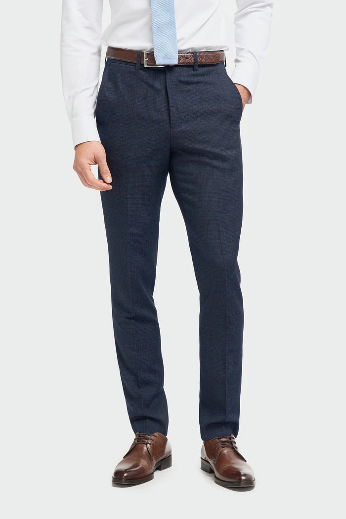MENS CARIDI NAVY THREE PIECE SUIT